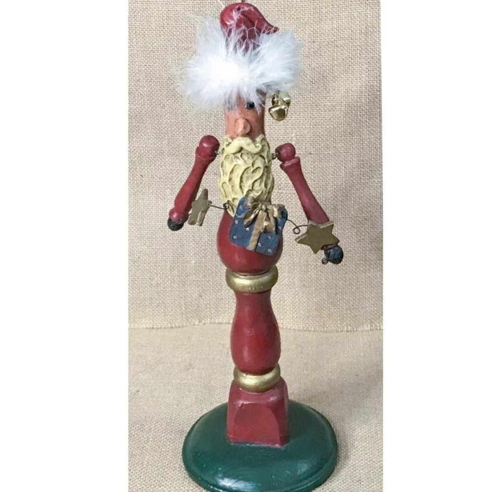 Santa Claus Tall Figure 13 Inches Folk Art Whimsical Christmas Kitsch AS IS READ